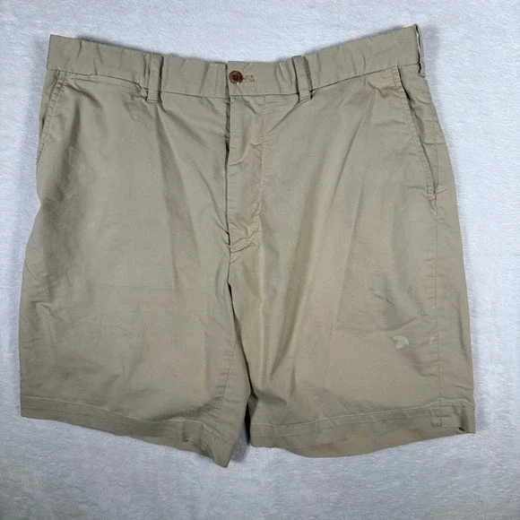 Polo Golf Ralph Lauren Mens Cotton Twill Stretch Khaki Shorts Size 34 - Picture 1 of 12